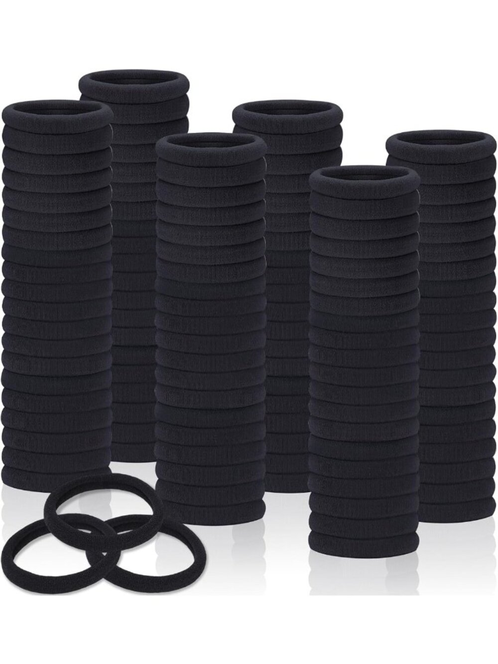 150 Pcs No Damage Elastic Hair Ties for Thick & Thin Hair, Soft Ponytail Holders